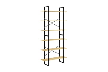 Hög bokhylla 100x30x210 cm massiv furu