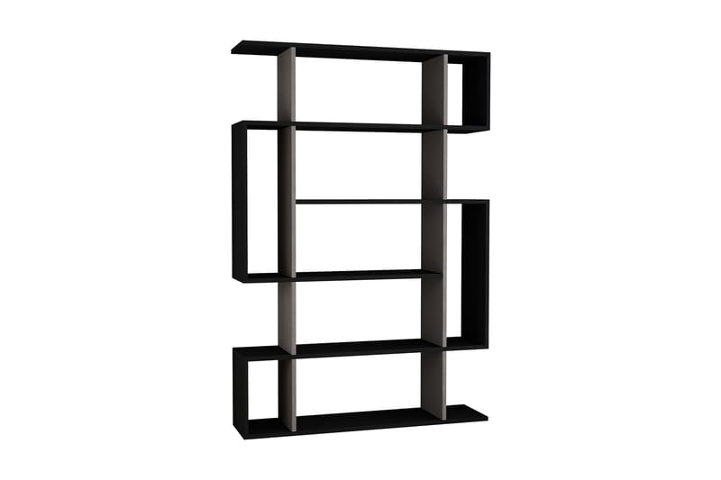Homitis Bokhylla 108 cm i Mörkt Trä, Beige|Grå