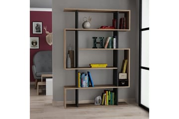 Homitis Bokhylla 108 cm i Valnöt - Ljusbrun - Förvaring - Hyllor - Bokhylla