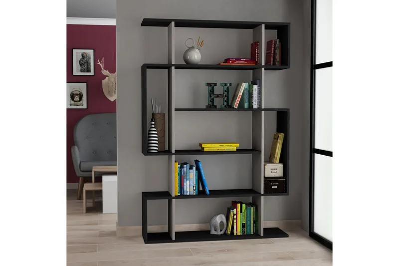 Homitis Bokhylla - Mörkgrå/Beige - Förvaring - Hyllor - Bokhylla