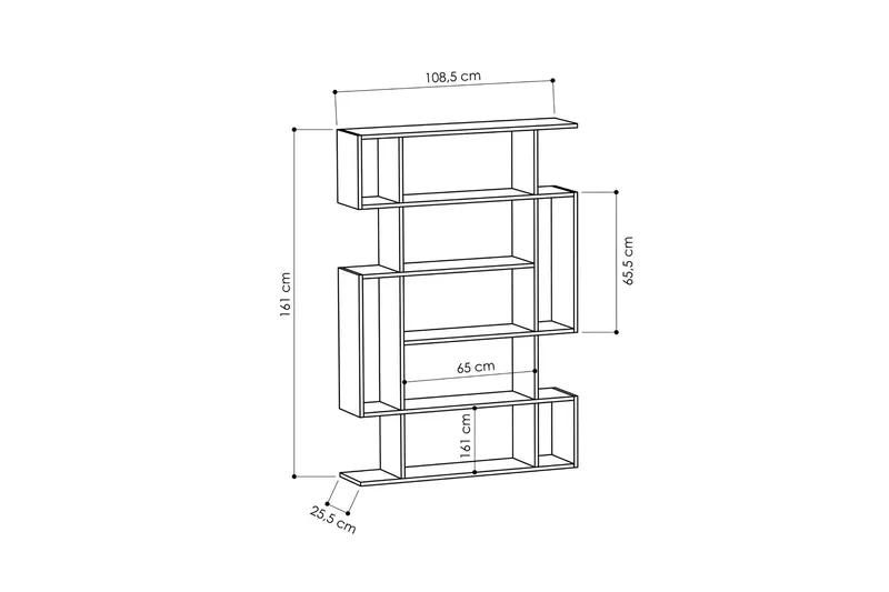 Homitis Bokhylla - Vit - Förvaring - Hyllor - Bokhylla