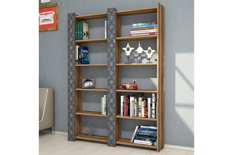 Hovdane Bokhylla 124 cm - Brun - Förvaring - Hyllor - Bokhylla