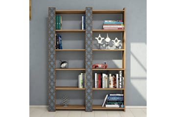 Hovdane Bokhylla 124 cm - Brun - Förvaring - Hyllor - Bokhylla