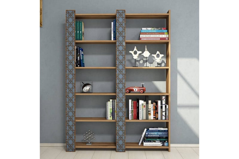 Hovdane Bokhylla 124 cm - Brun - Förvaring - Hyllor - Bokhylla