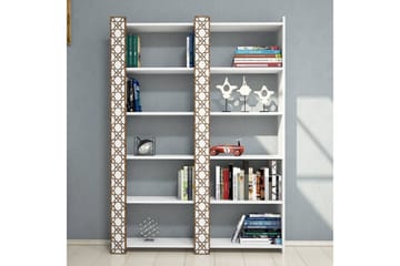 Hovdane Bokhylla 124 cm - Vit - Förvaring - Hyllor - Bokhylla