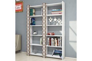 Hovdane Bokhylla 124 cm - Vit - Förvaring - Hyllor - Bokhylla