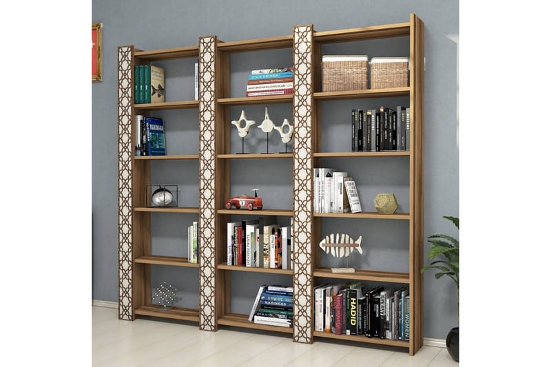 Hovdane Bokhylla 184 cm - Brun/Vit - Förvaring - Hyllor - Bokhylla