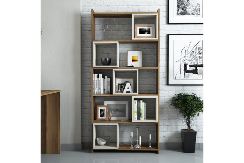 Hovdane Bokhylla 22 cm i Valnöt - Brun - Förvaring - Hyllor - Bokhylla