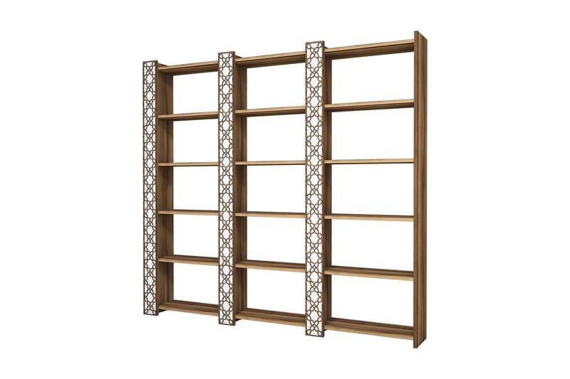 Hovdane Bokhylla 24 cm i Valnöt, Vit|Brun