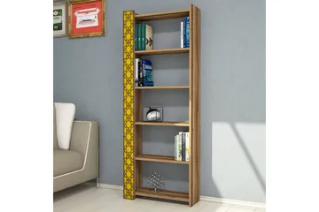 Hovdane Bokhylla 64 cm - Brun/Gul - Förvaring - Hyllor - Bokhylla