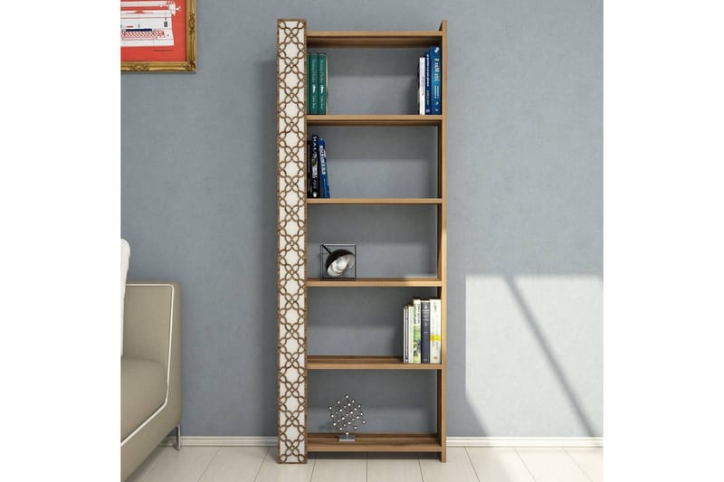 Hovdane Bokhylla 64 cm - Brun/Vit - Förvaring - Hyllor - Bokhylla