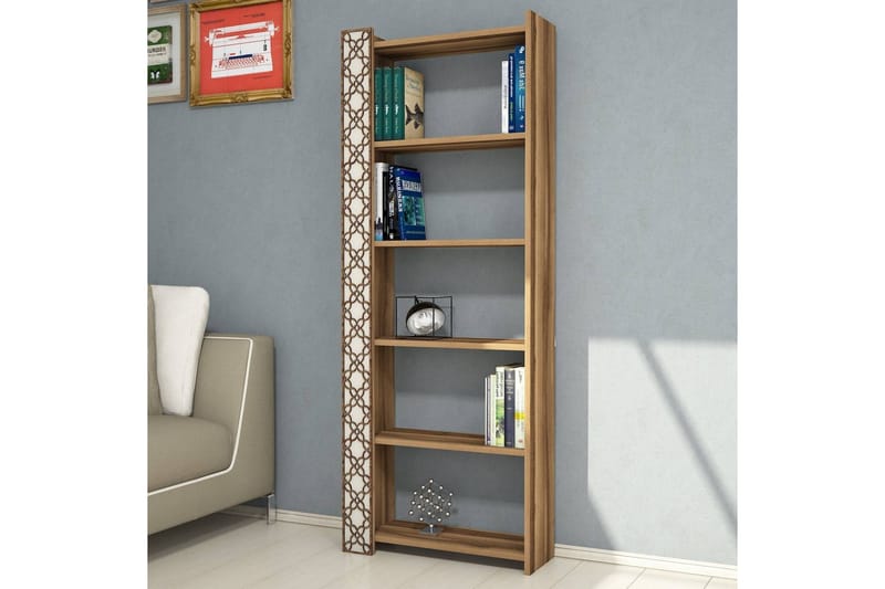 Hovdane Bokhylla 64 cm - Brun/Vit - Förvaring - Hyllor - Bokhylla