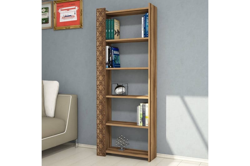 Hovdane Bokhylla 64 cm - Mörkbrun - Förvaring - Hyllor - Bokhylla