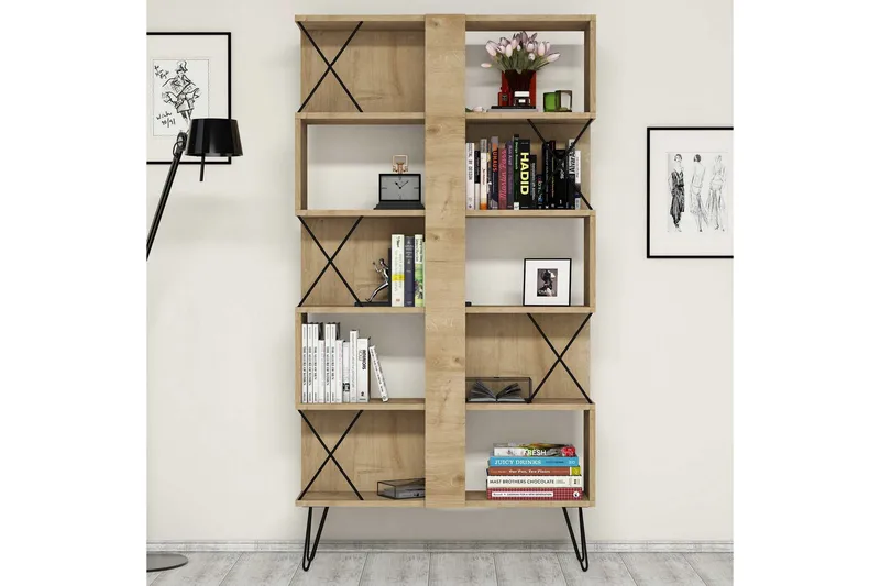 Hovdane Bokhylla 90 cm - Brun - Förvaring - Hyllor - Bokhylla