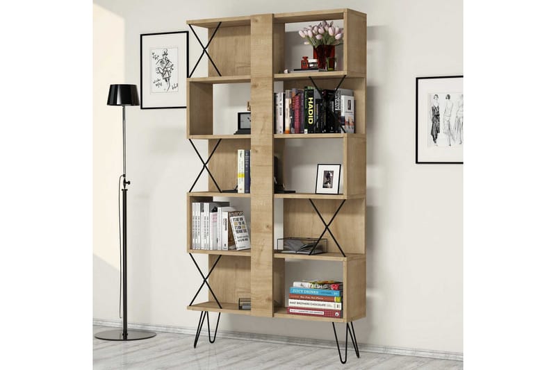 Hovdane Bokhylla 90 cm - Brun - Förvaring - Hyllor - Bokhylla