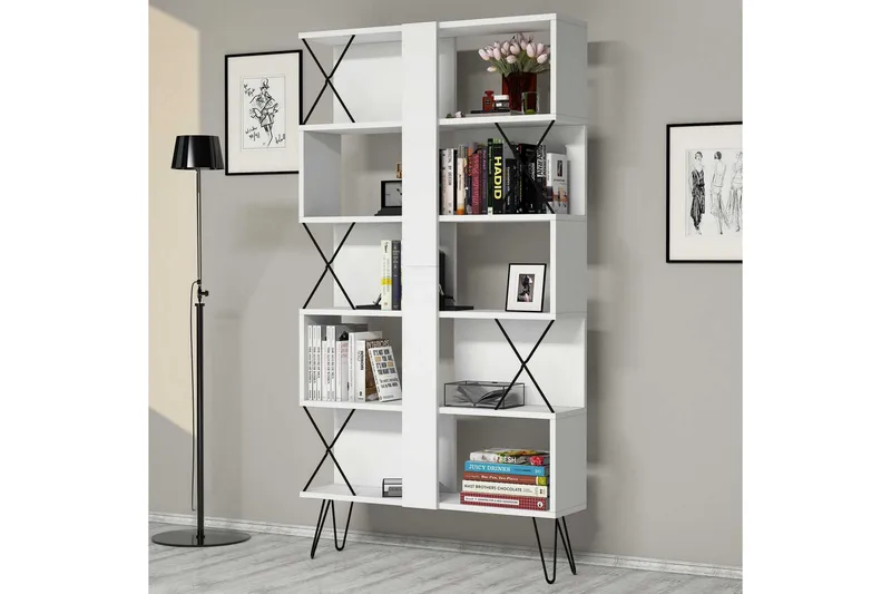 Hovdane Bokhylla 90 cm - Vit - Förvaring - Hyllor - Bokhylla