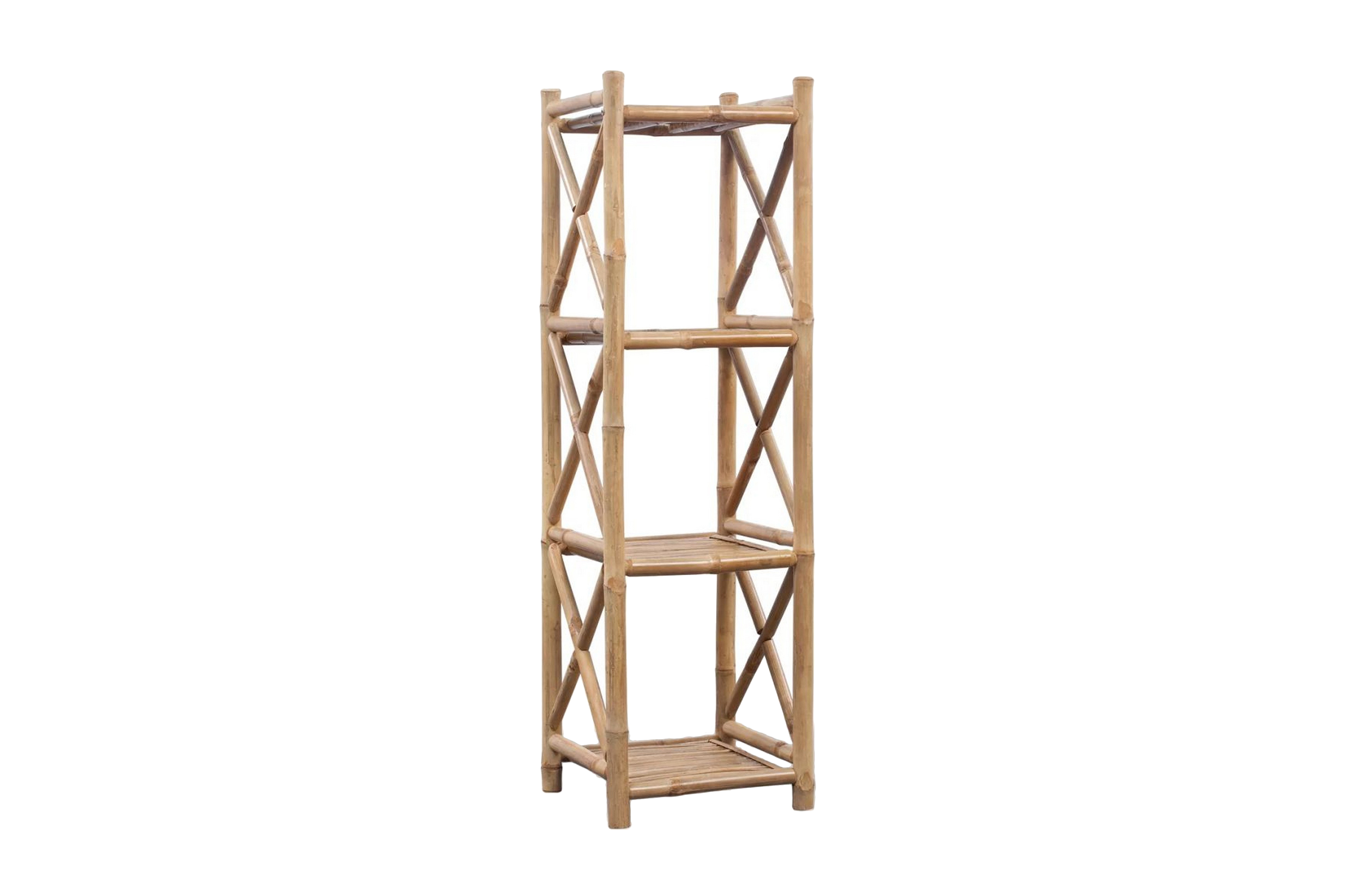 Be Basic Hylla i bambu med 4 nivåer – Brun