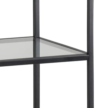 Ikaria Bokhylla 35 cm med 4 Hyllplan i Glas och Metall - Svart - Förvaring - Hyllor - Bokhylla