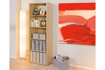 Imhilde Bokhylla 60x180 cm - Ljus Ek - Förvaring - Hyllor - Bokhylla