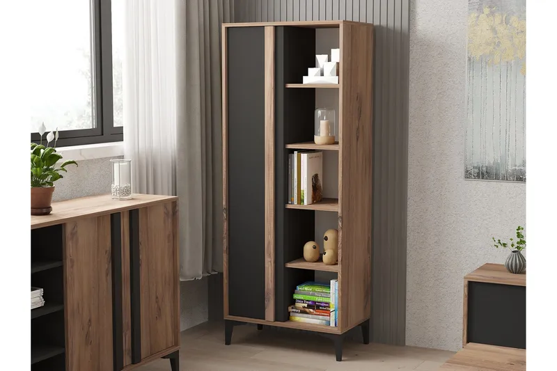 Iraz Bokhylla 70 cm, Antracit