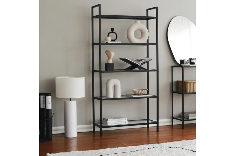 Jorrel Bokhylla 165x80 cm - Svart - Förvaring - Hyllor - Bokhylla