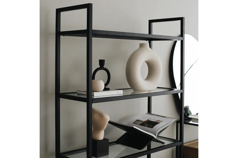 Jorrel Bokhylla 165x80 cm - Svart - Förvaring - Hyllor - Bokhylla