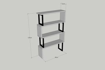 Kalune Bokhylla 128 cm i Valnöt - Brun - Förvaring - Hyllor - Bokhylla