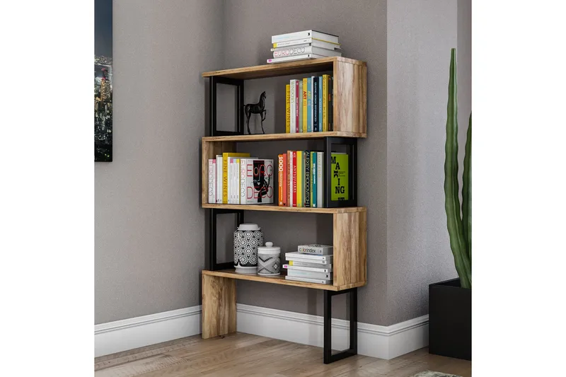 Kalune Bokhylla - Valnöt - Förvaring - Hyllor - Bokhylla