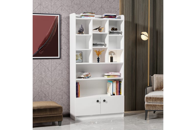 Kashiwa Bokhylla 90x30 cm Vit - Hanah Home - Förvaring - Hyllor - Bokhylla