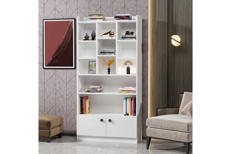 Kashiwa Bokhylla 90x30 cm Vit - Hanah Home - Förvaring - Hyllor - Bokhylla