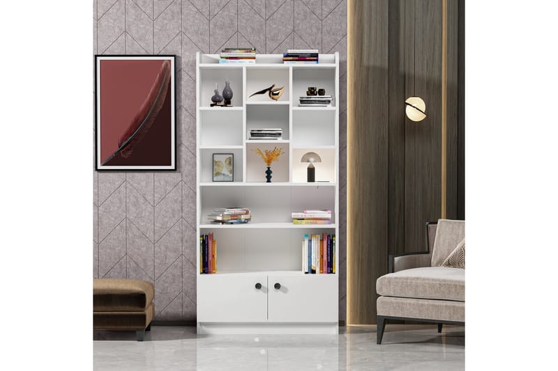 Kashiwa Bokhylla 90x30 cm Vit - Hanah Home - Förvaring - Hyllor - Bokhylla