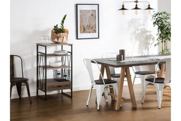 Keene Bokhylla 56 cm i Mörkt Trä - Brun - Förvaring - Hyllor - Bokhylla