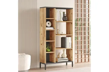 Keshav Bokhylla 72x25,5 cm Antracit/Brun - Hanah Home - Förvaring - Hyllor - Bokhylla