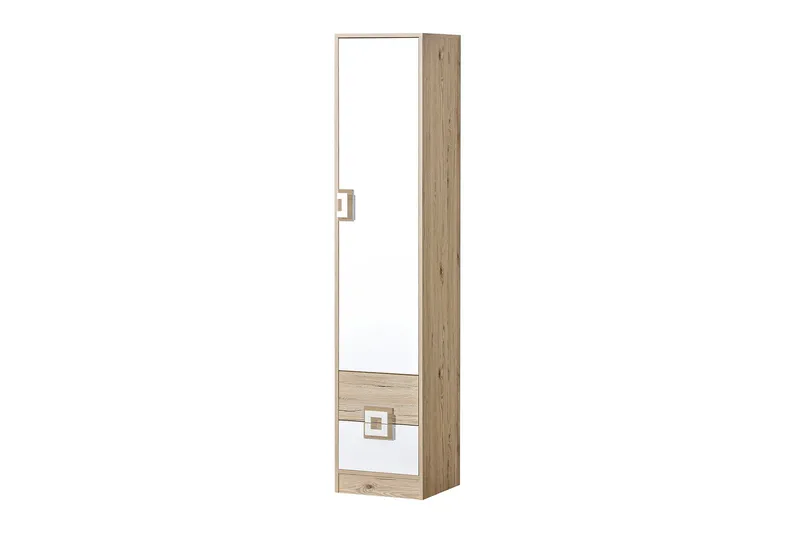 Klacksberg Hylla 40x40x190 cm, Beige/Vit