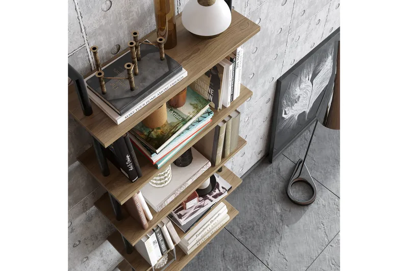 Konsterud Bokhylla - Brun - Förvaring - Hyllor - Steghylla & trapphylla