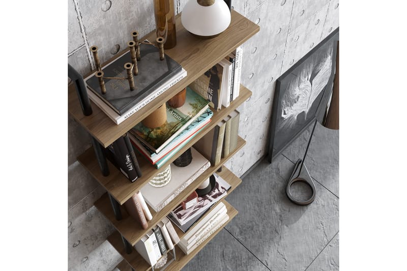 Konsterud Bokhylla - Brun - Förvaring - Hyllor - Steghylla & trapphylla