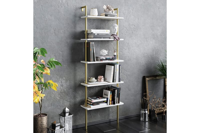 Konsterud Bokhylla - Guld - Förvaring - Hyllor - Steghylla & trapphylla