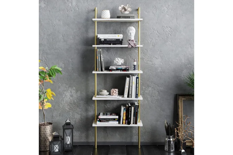 Konsterud Bokhylla - Guld - Förvaring - Hyllor - Steghylla & trapphylla