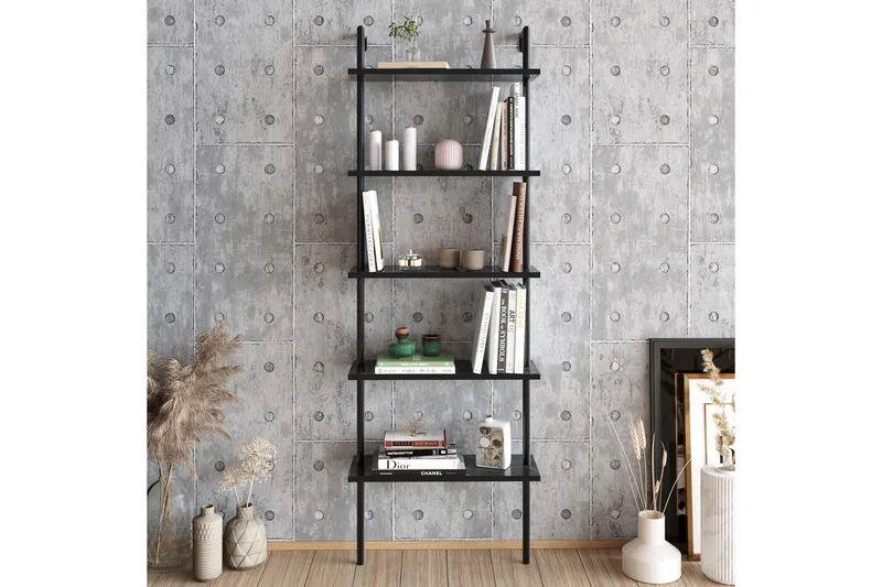 Konsterud Bokhylla - Svart/Marmor - Förvaring - Hyllor - Bokhylla