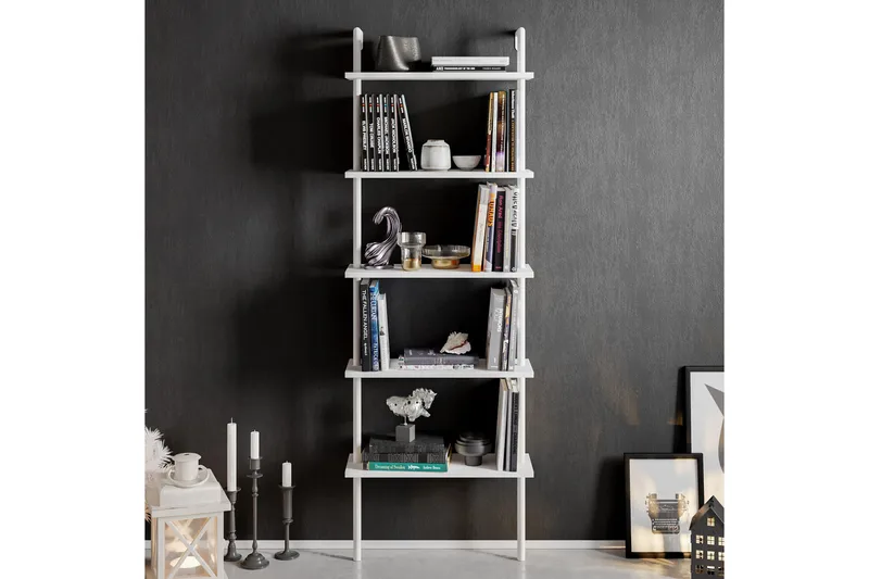 Konsterud Bokhylla - Vit - Förvaring - Hyllor - Steghylla & trapphylla