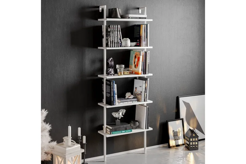 Konsterud Bokhylla - Vit - Förvaring - Hyllor - Steghylla & trapphylla
