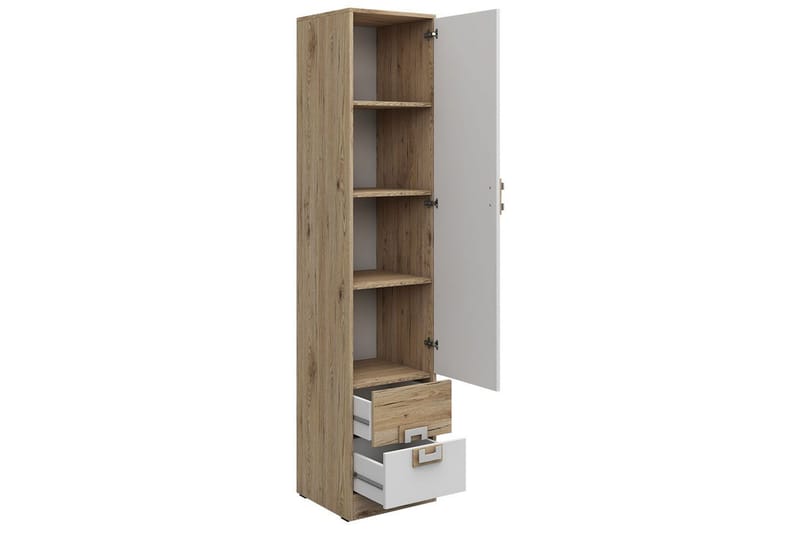 KORBO Hylla 40x40x190 cm - Beige/Vit - Förvaring - Hyllor - Bokhylla
