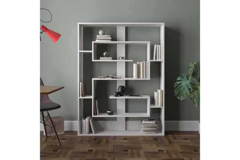 Kussmann Bokhylla 120 cm - Vit - Förvaring - Hyllor - Bokhylla