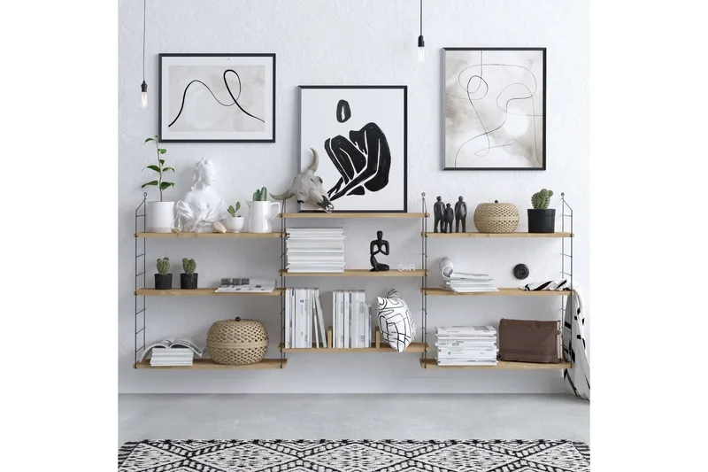 Laba Bokhylla 85x20 cm Brun - Hanah Home - Förvaring - Hyllor - Bokhylla