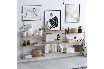 Laba Bokhylla 85x20 cm Brun - Hanah Home - Förvaring - Hyllor - Bokhylla