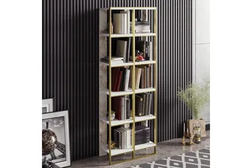 Lachasity Bokhylla 64 cm - Guld|Vit - Förvaring - Hyllor - Bokhylla