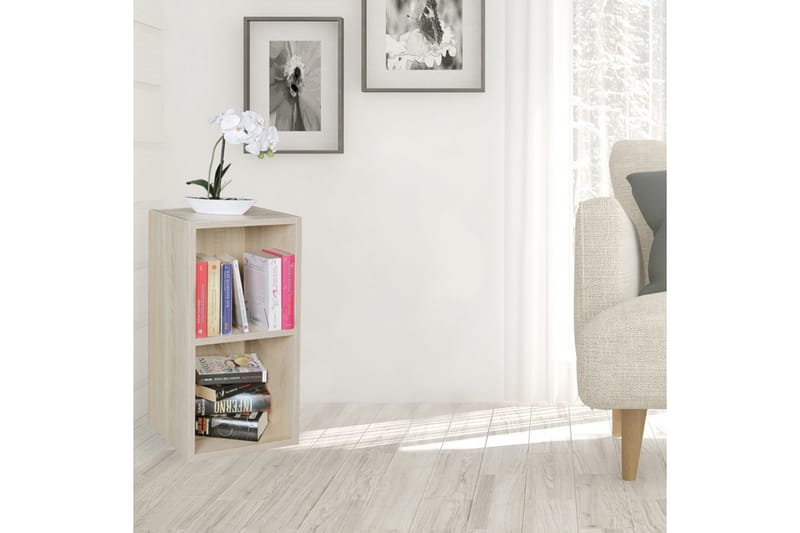 Langriville Bokhylla i Ek - Beige - Förvaring - Hyllor - Bokhylla