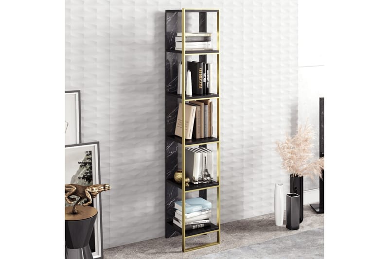LANGSTRAAT Bokhylla 32 cm Guld/Svart - Förvaring - Hyllor - Bokhylla