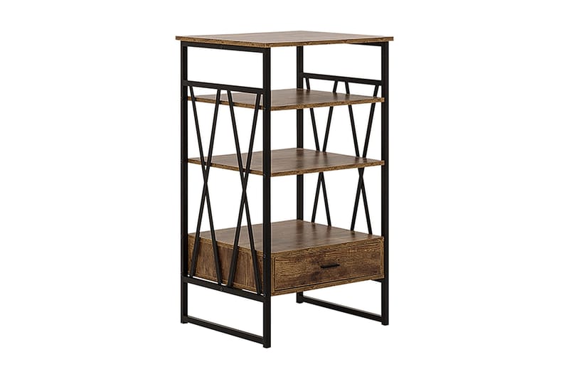 Lanthorn Bokhylla 56 cm i Mörkt Trä, Brun