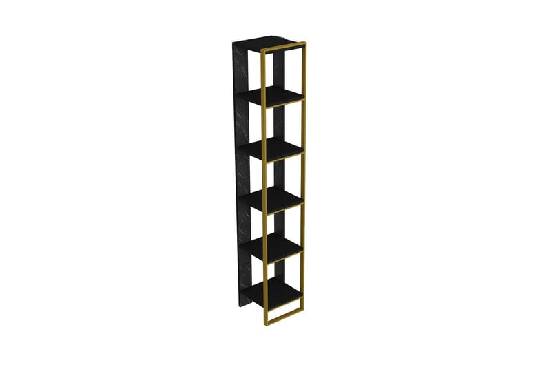 LEILAUNI Bokhylla 64 cm Guld/Svart - Förvaring - Hyllor - Bokhylla